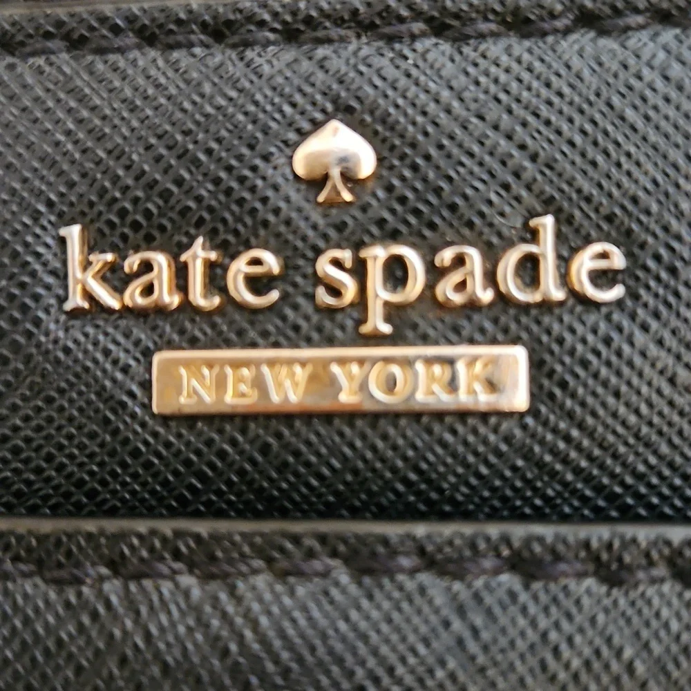 Kate Spade New York Women's Black Saffiano Leather Crossbody